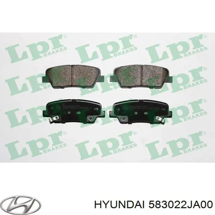 Задні дискові колодки Hyundai/Kia 583022JA00