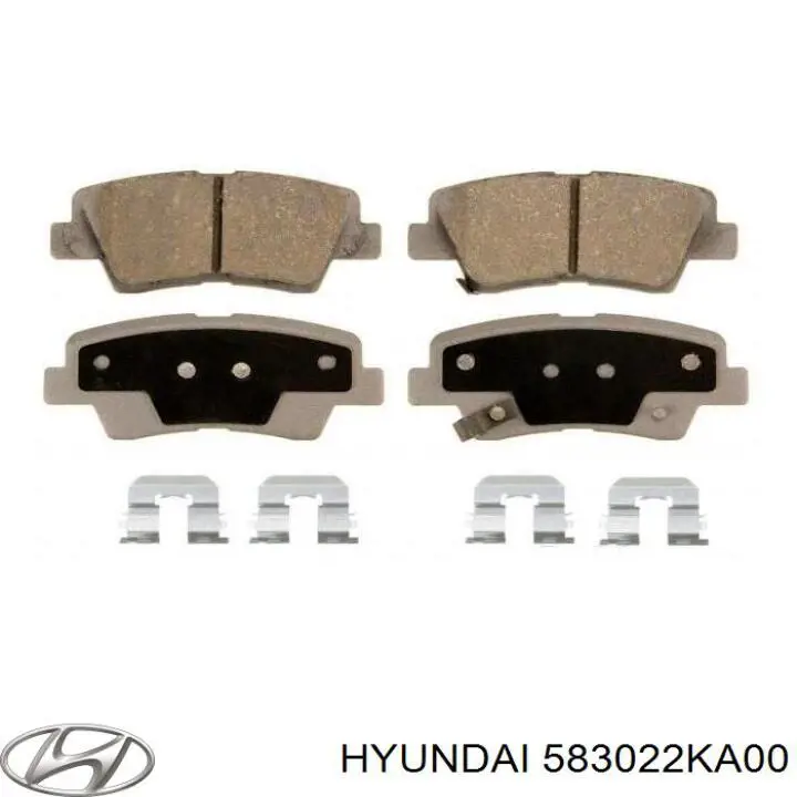Задні дискові колодки Hyundai/Kia 583022KA00