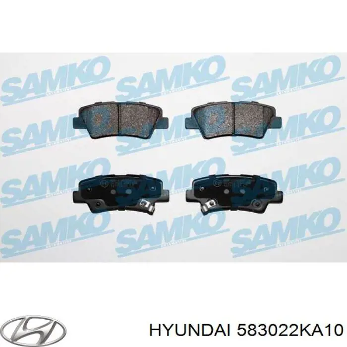 Задні гальмівні колодки Hyundai/Kia 583022KA10 ціна, від 18.65 USD