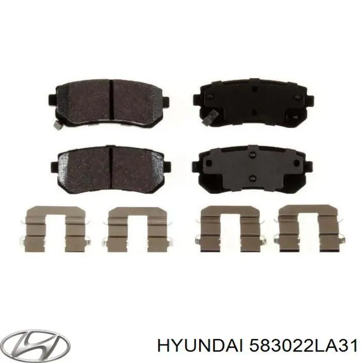 583022LA31 Hyundai/Kia колодки гальмові задні, дискові