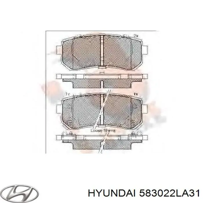 Купити 583022LA31 Hyundai/Kia Задні колодки
