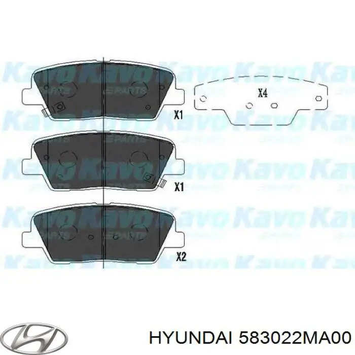 583022MA00 Hyundai/Kia колодки гальмові задні, дискові