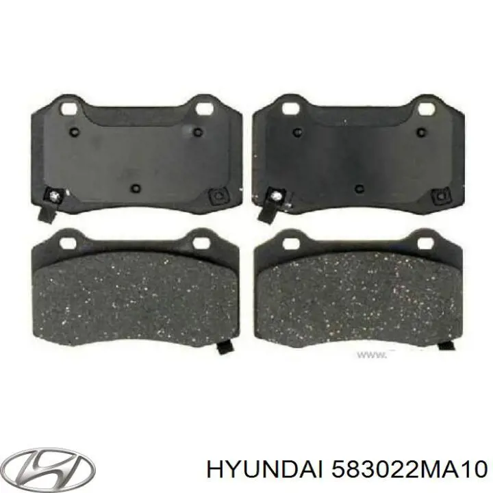 Задні гальмівні колодки 583022MA10 Hyundai/Kia