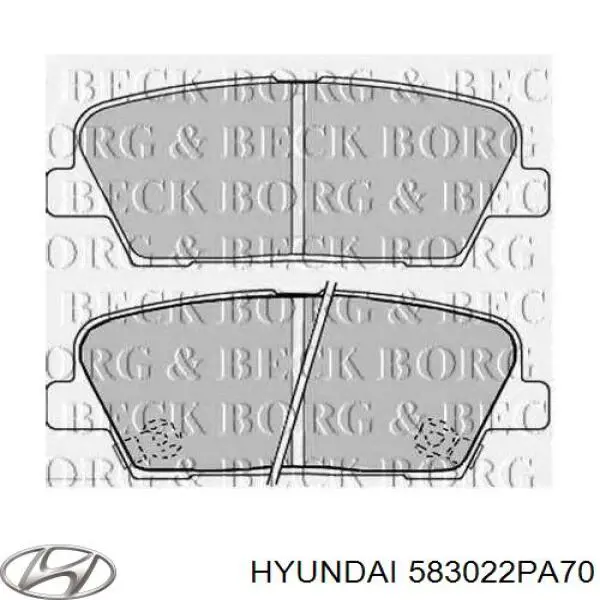 Купити 583022PA70 Hyundai/Kia Задні колодки