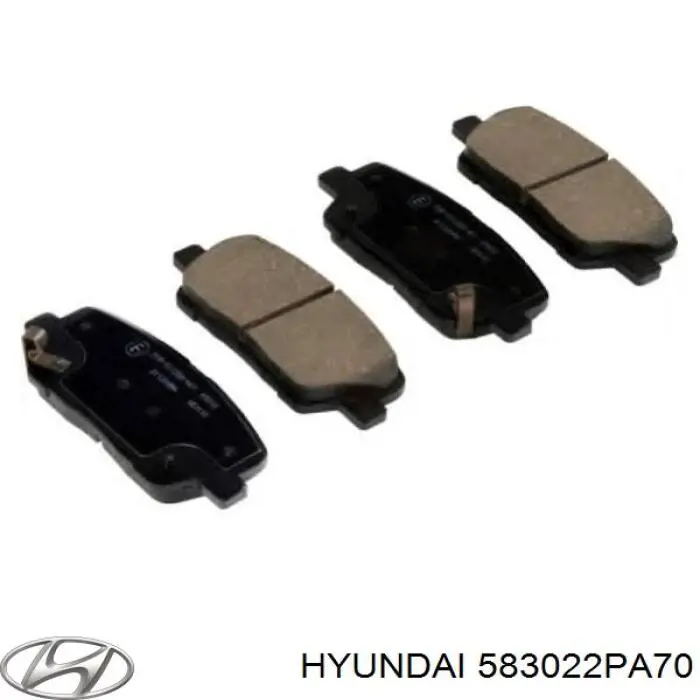 583022PA70 Hyundai/Kia колодки гальмові задні, дискові