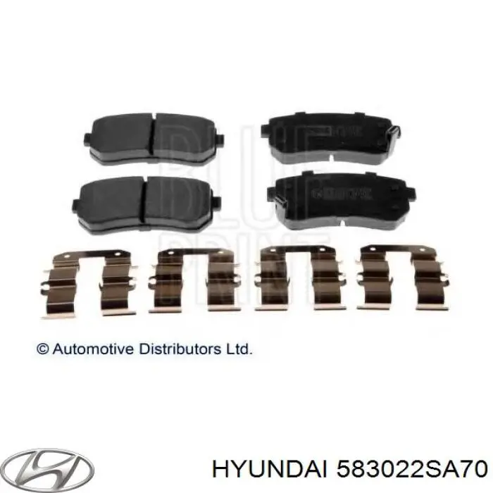 Задні гальмівні колодки Hyundai/Kia 583022SA70 ціна, від 18.20 USD