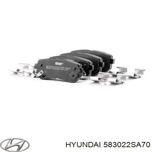 Колодки гальмові задні, дискові 583022SA70 Hyundai/Kia