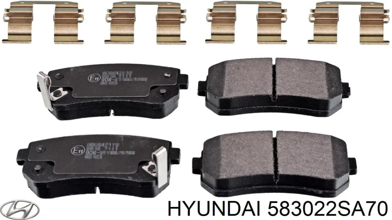 Задні гальмівні колодки 583022SA70 Hyundai/Kia