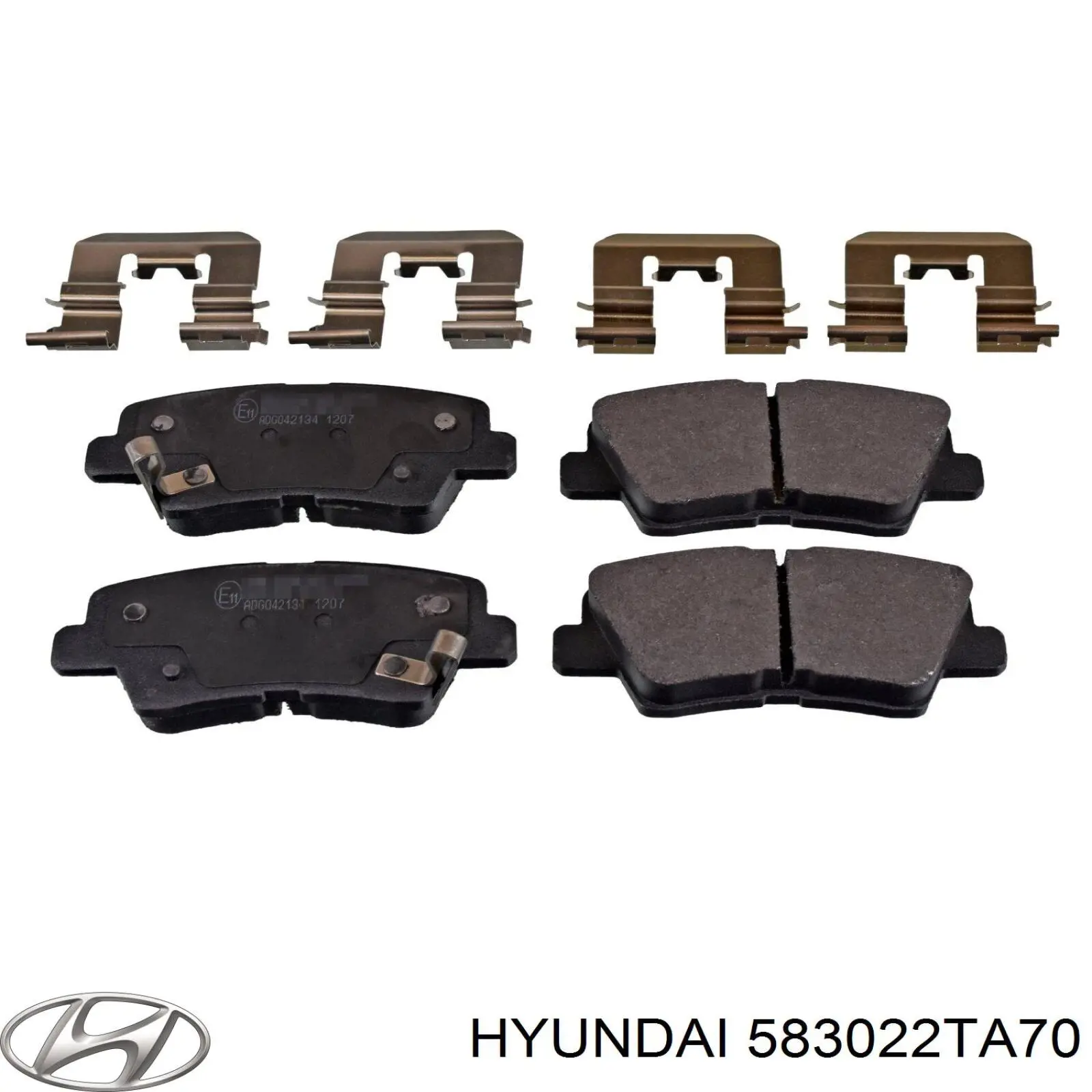 583022TA70 Hyundai/Kia колодки гальмові задні, дискові