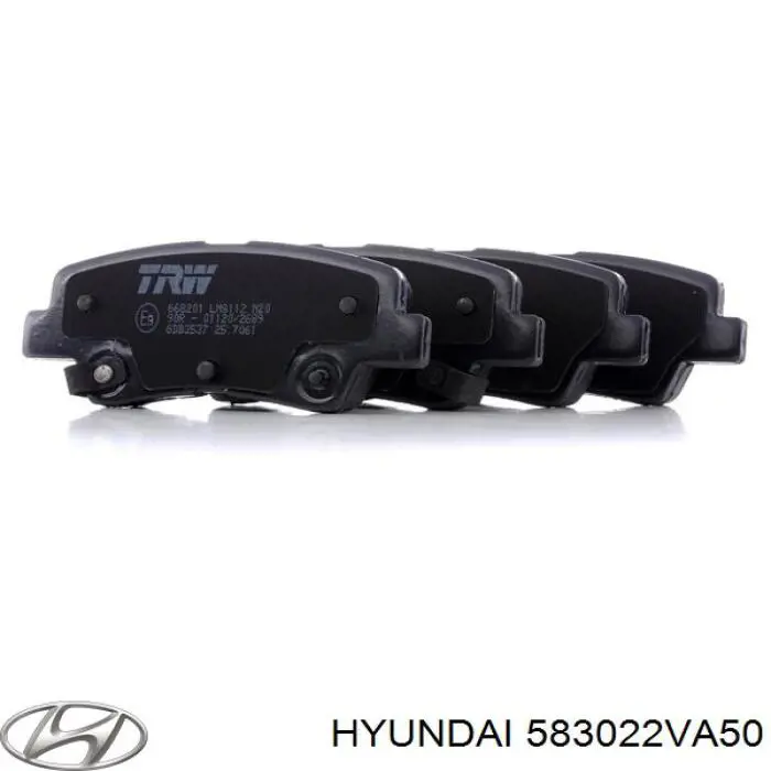 583022VA50 Hyundai/Kia Задние колодки (AKEBONO, Электрический ручной тормоз)