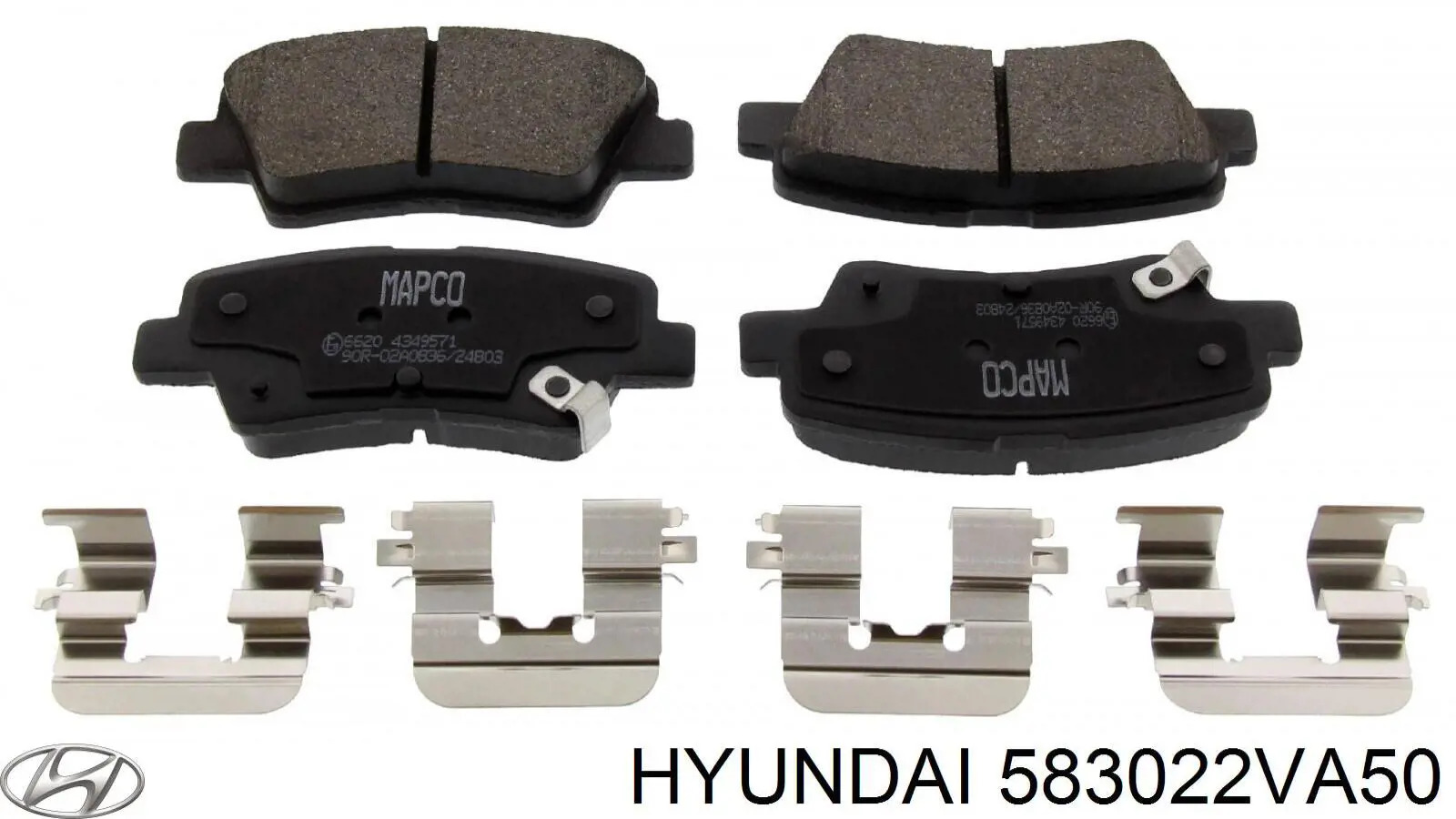 Задні гальмівні колодки Hyundai/Kia 583022VA50 ціна, від 18.60 USD