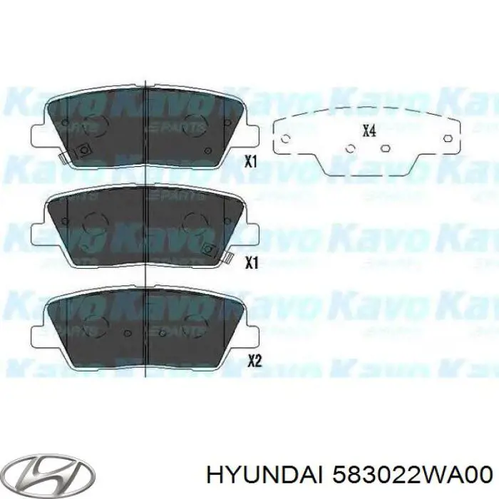Задні гальмівні колодки Hyundai/Kia 583022WA00 ціна, від 16.24 USD