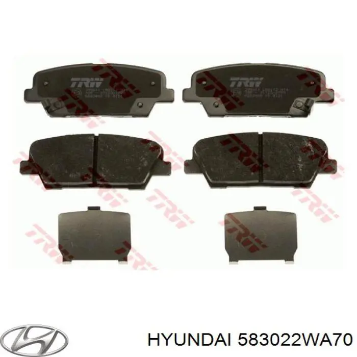 Задні гальмівні колодки Hyundai/Kia 583022WA70 ціна, від 20.86 USD