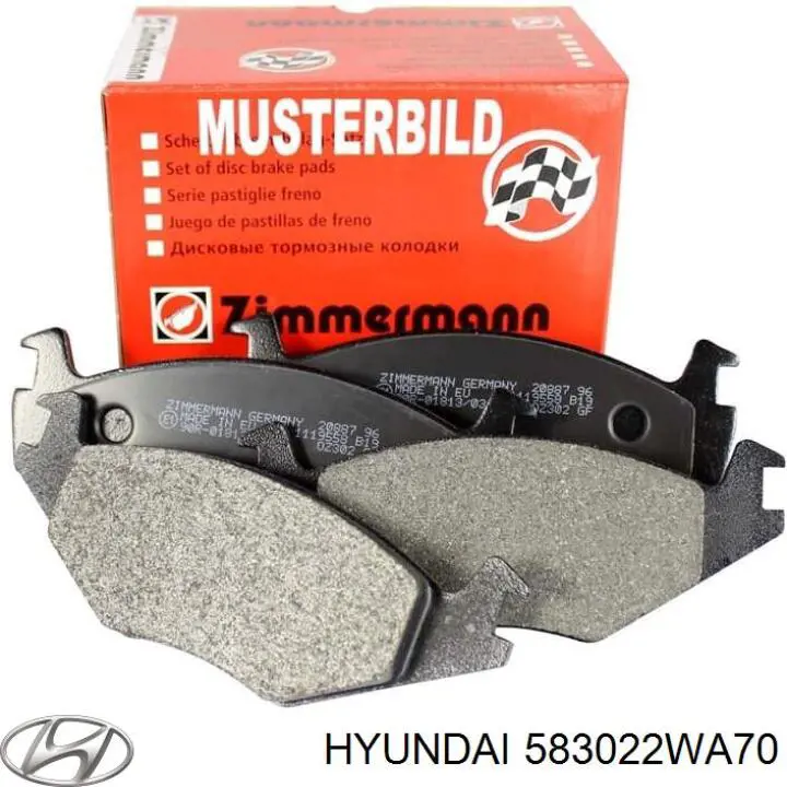 Купити 583022WA70 Hyundai/Kia Задні колодки