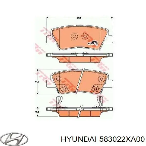 Колодки гальмівні передні, дискові 58302B5A30 Hyundai/Kia