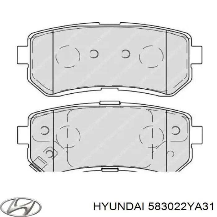 Колодки гальмові задні, дискові 583022YA31 Hyundai/Kia