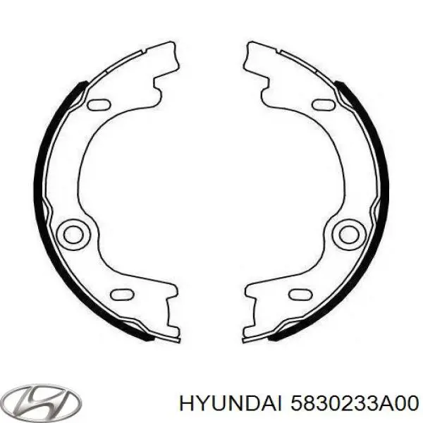 Колодки гальмові задні, барабанні Hyundai/Kia 5830534A00 ціна, від 19.41 USD