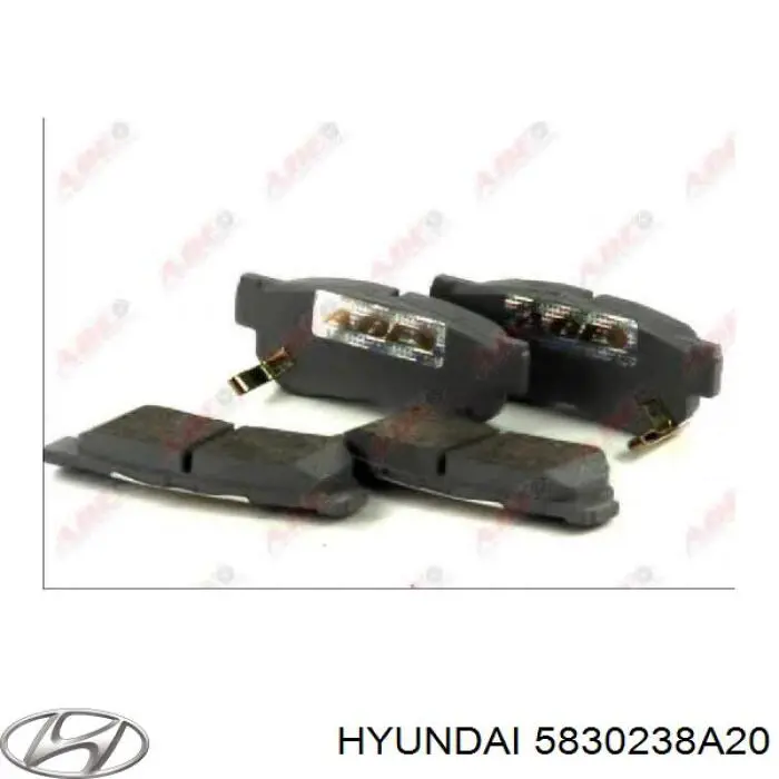 5830238A20 Hyundai/Kia колодки гальмові задні, дискові