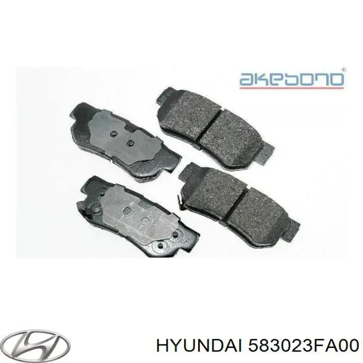 583023FA00 Hyundai/Kia колодки гальмові задні, дискові