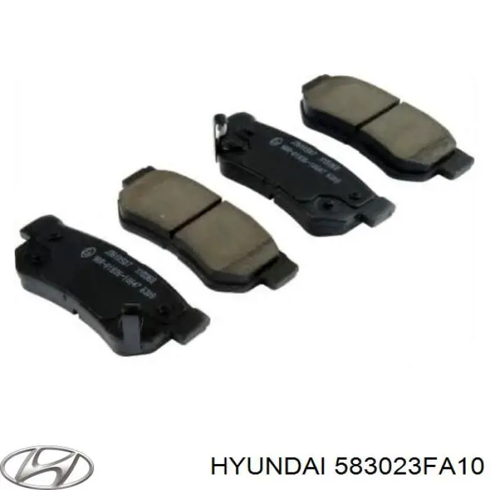 Задні гальмівні колодки 583023FA10 Hyundai/Kia