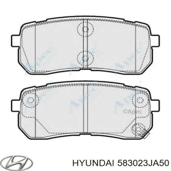 Задні гальмівні колодки Hyundai/Kia 583023JA50 ціна, від 18.64 USD