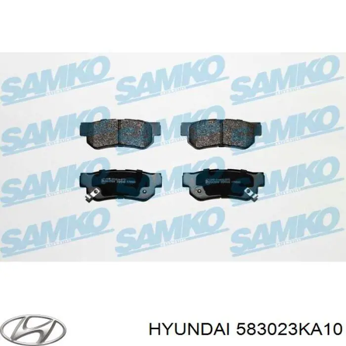 Задні гальмівні колодки Hyundai/Kia 583023KA10 ціна, від 13.69 USD