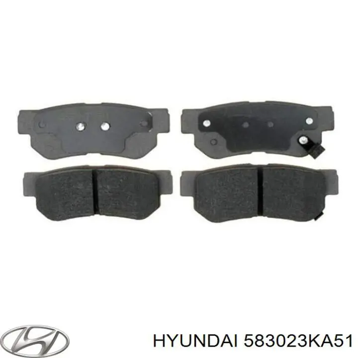 583023KA51 Hyundai/Kia колодки гальмові задні, дискові