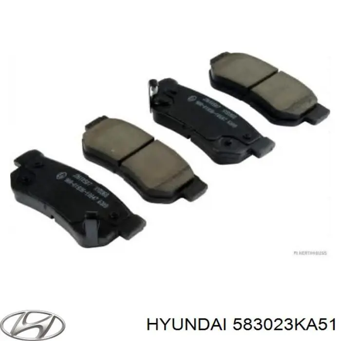 Купити 583023KA51 Hyundai/Kia Задні колодки