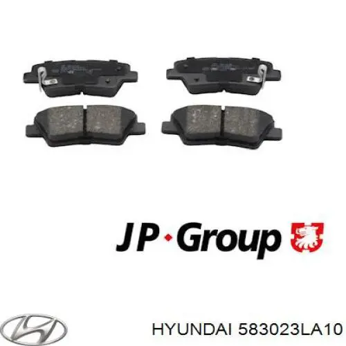 Задні гальмівні колодки Hyundai/Kia 583023LA10 ціна, від 15.11 USD