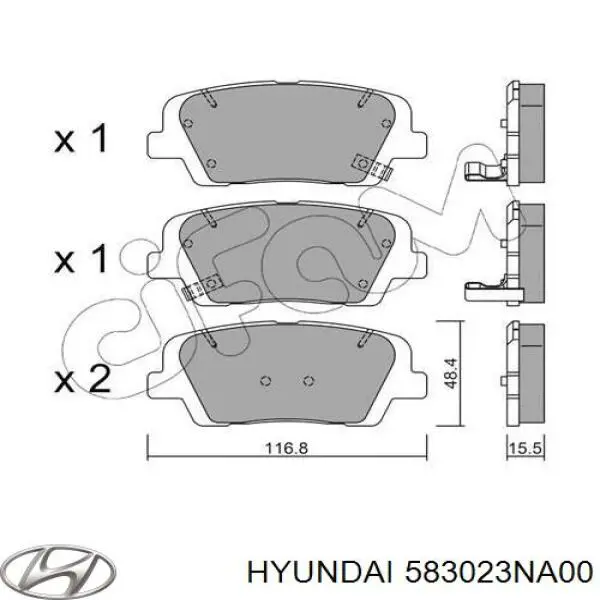 Задні гальмівні колодки Hyundai/Kia 583023NA00 ціна, від 16.13 USD