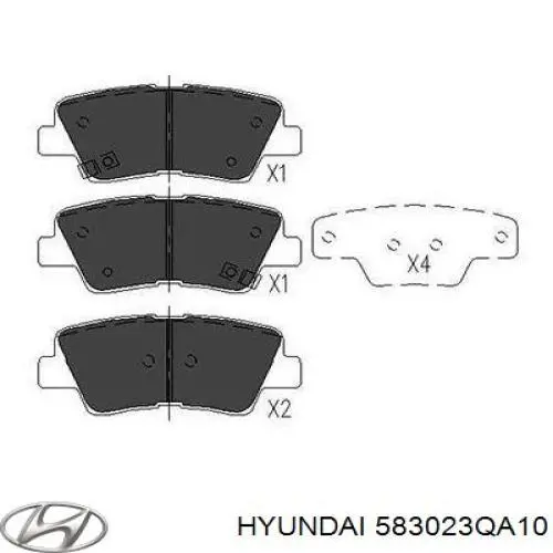 583023QA10 Hyundai/Kia Колодки гальмівні задні, дискові