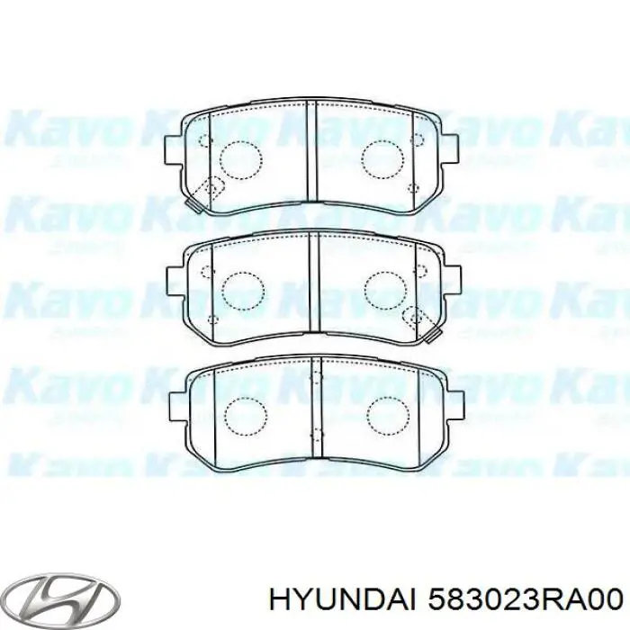 Задні гальмівні колодки Hyundai/Kia 583023RA00 ціна, від 21.37 USD