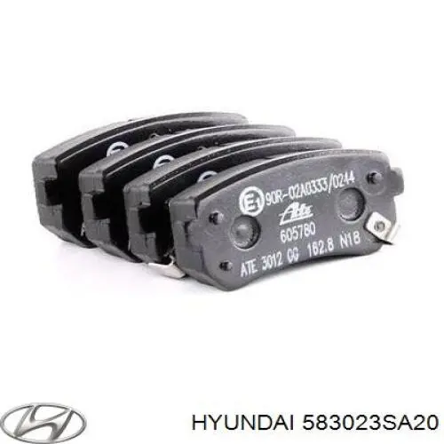 583023SA20 Hyundai/Kia колодки гальмові задні, дискові