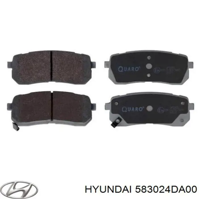Задні гальмівні колодки Hyundai/Kia 583024DA00 ціна, від 19.00 USD