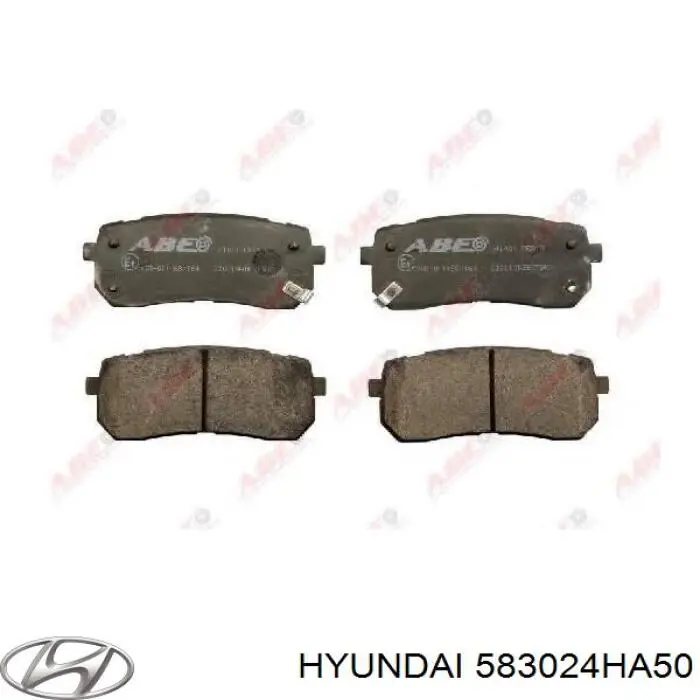 Задні гальмівні колодки Hyundai/Kia 583024HA50 ціна, від 19.00 USD
