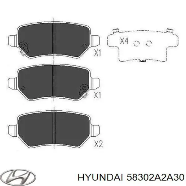 Купити 58302A2A30 Hyundai/Kia Задні колодки