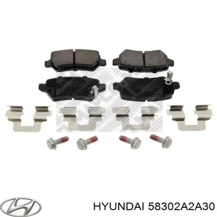 Задні дискові колодки Hyundai/Kia 58302A2A30