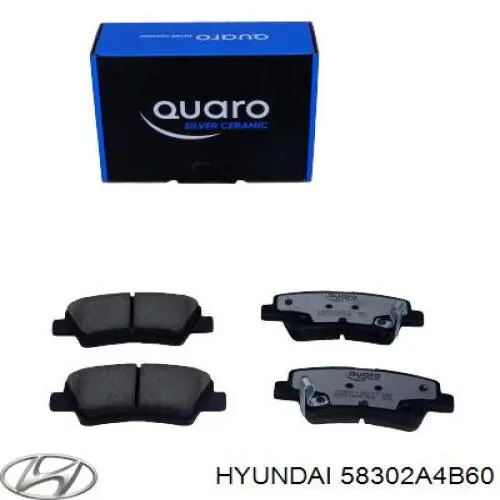 58302A4B60 Hyundai/Kia колодки гальмові задні, дискові