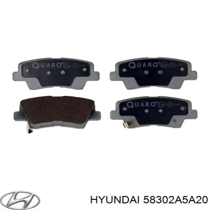58302A5A20 Hyundai/Kia колодки гальмові задні, дискові