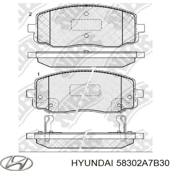 Задні гальмівні колодки Hyundai/Kia 58302A7B30 ціна, від 19.27 USD