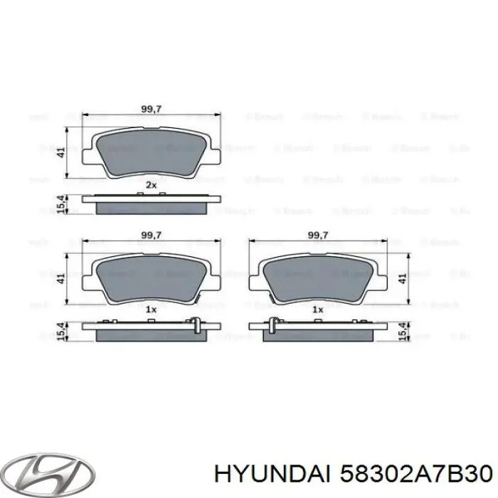 Купити 58302A7B30 Hyundai/Kia Задні колодки