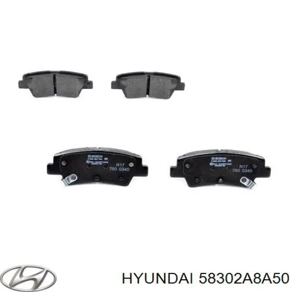 Колодки гальмові задні, дискові 58302A8A50 Hyundai/Kia