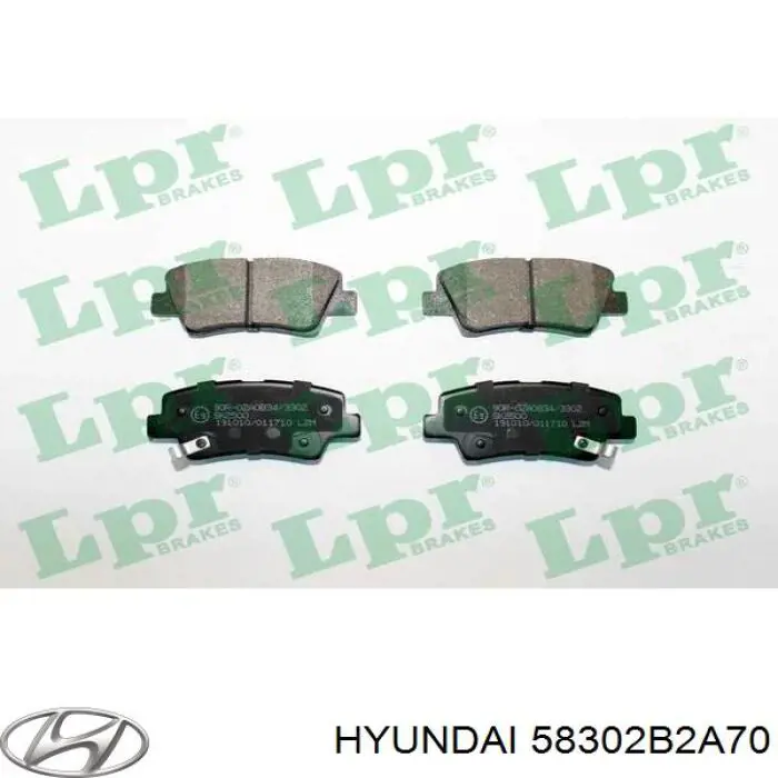 Задні гальмівні колодки Hyundai/Kia 58302B2A70 ціна, від 19.12 USD