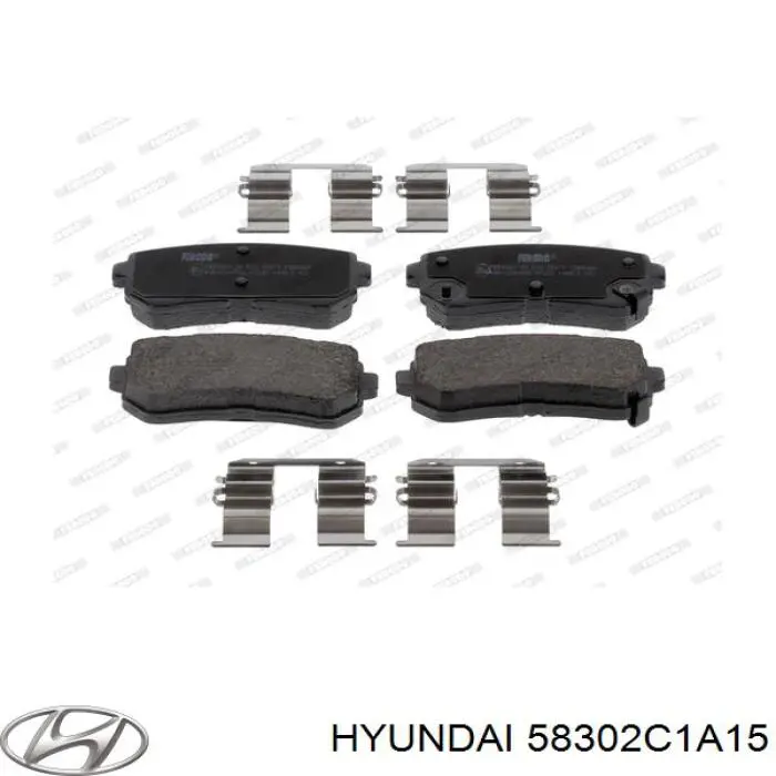 Купити 58302C1A15 Hyundai/Kia Задні колодки