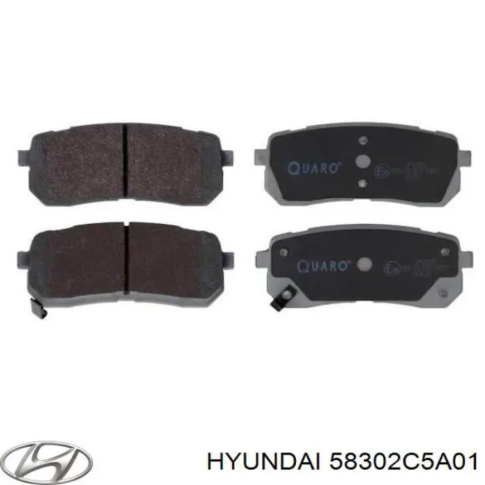 58302C5A01 Hyundai/Kia колодки гальмові задні, дискові