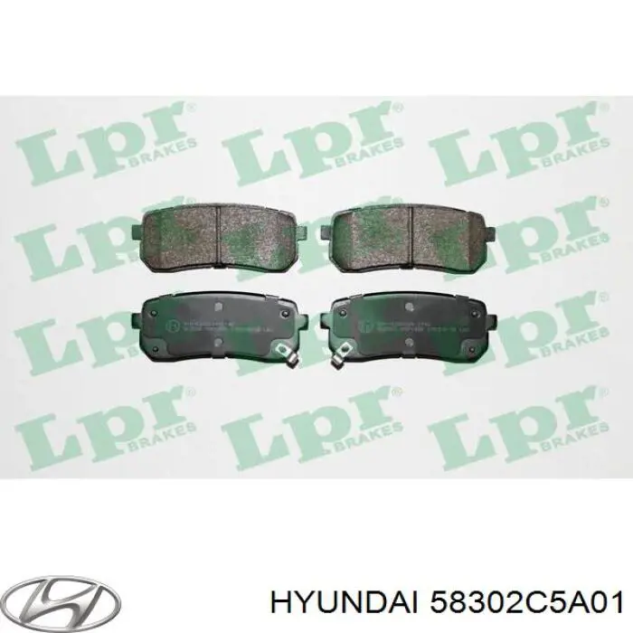 Задні гальмівні колодки Hyundai/Kia 58302C5A01 ціна, від 32.72 USD