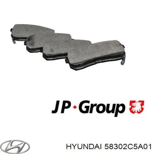 Купити 58302C5A01 Hyundai/Kia Задні колодки