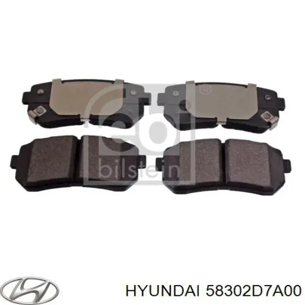 Задні гальмівні колодки Hyundai/Kia 58302D7A00 ціна, від 36.66 USD