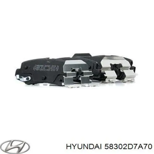 58302D7A70 Hyundai/Kia колодки гальмові задні, дискові