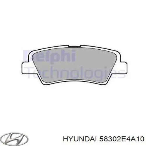 58302E4A10 Hyundai/Kia Колодки гальмівні задні, дискові